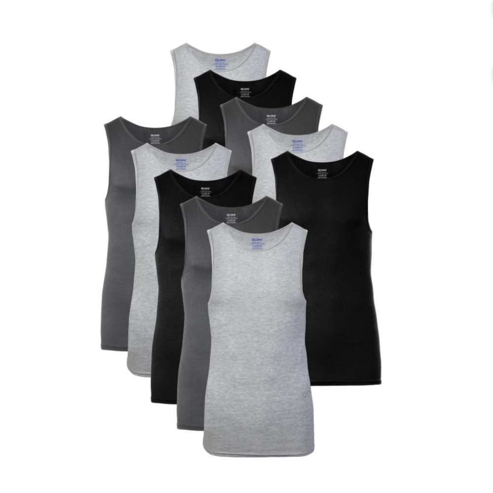 Gildan Men's Cotton A-Shirt, 10-Pack